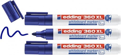 edding 360 xl beyaz yazi tahtasi kalemi, Mavi