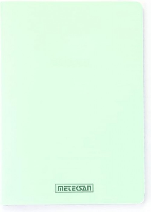 Meteksan Seren Pastel A5 PP Kapaklı Defter, 60 Yaprak, Çizgili, Yeşil