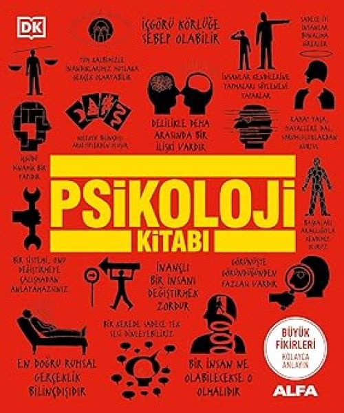 Psikoloji Kitabı / DK Büyük Fikirler Serisi Kolektif  ALFA YAYINLARI Ciltli - Koleksiyon 1