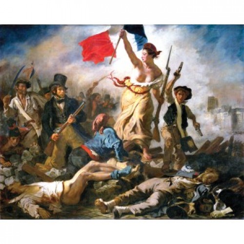 Halka Yol Gösteren Özgürlük - Eugène Delacroix - Poster