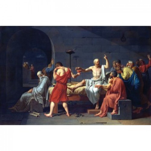 Sokrates'in Ölümü - Jacques-Louis David - Poster