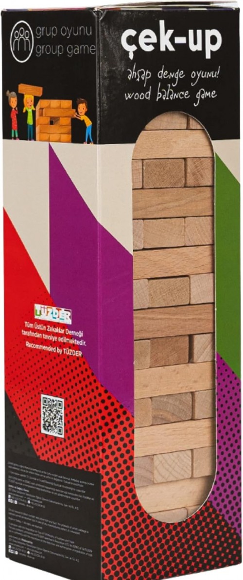 ZET ZA005.005 Çek - Up Denge Oyunu, Çok Renkli